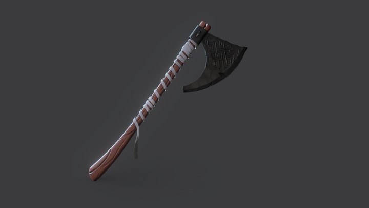 Digital Sculpting Assignment 3: Axe Sculpt 3D Model