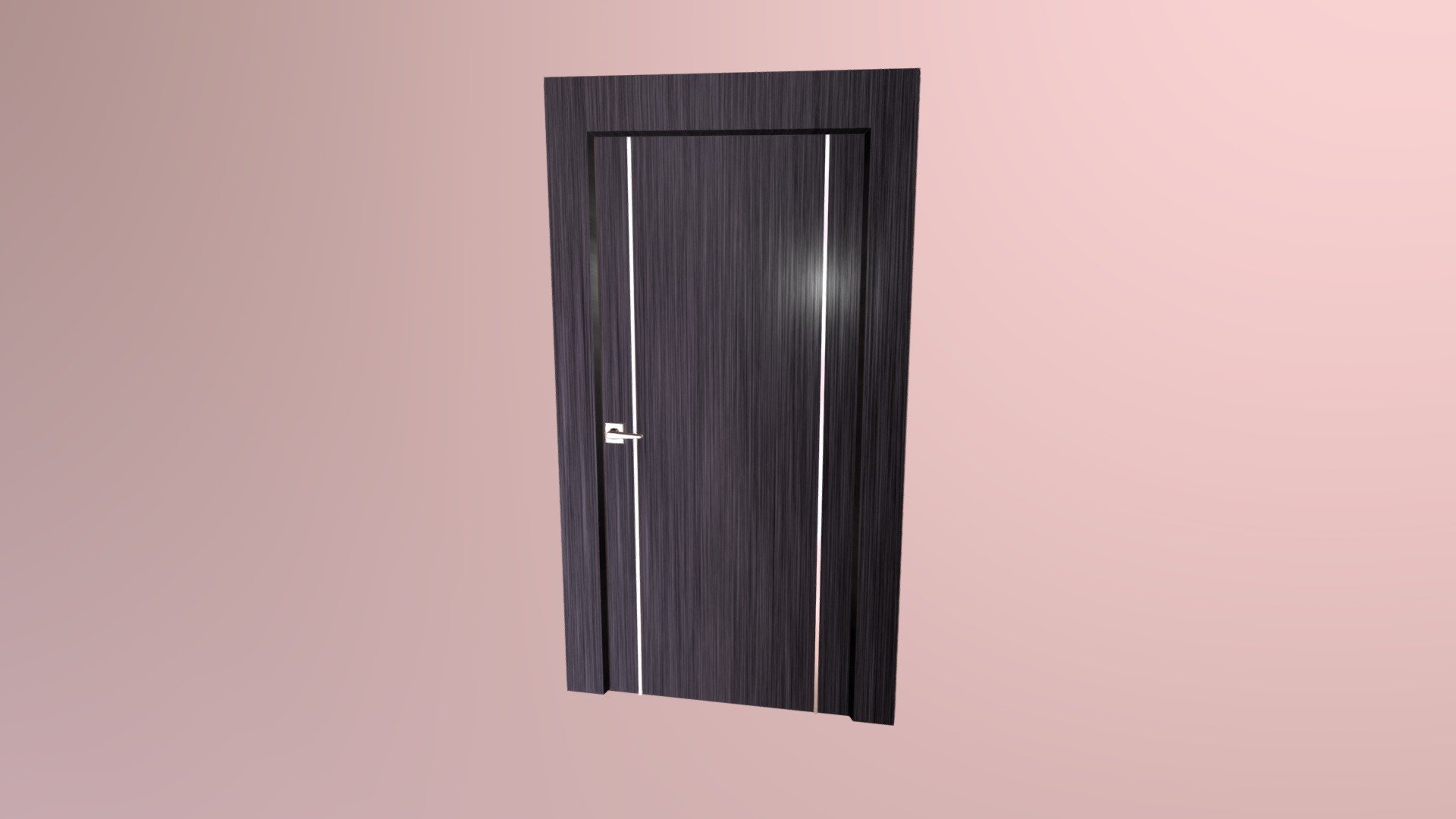 Simple Modern black door