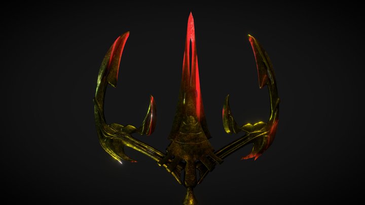 Poseidon's Trident 3D Model