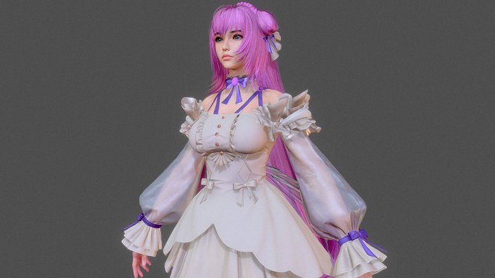 Eve-Elegant Dress (Stellar Blade) 3D Model