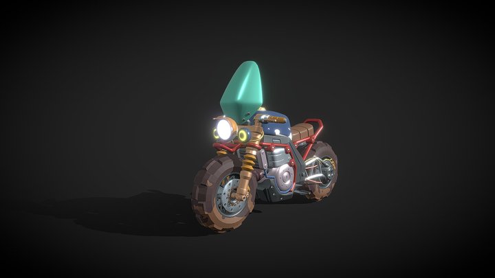 Nomad moto - GameDev Legend 3D Model