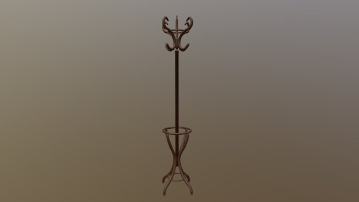 Coat Rack 3D Model