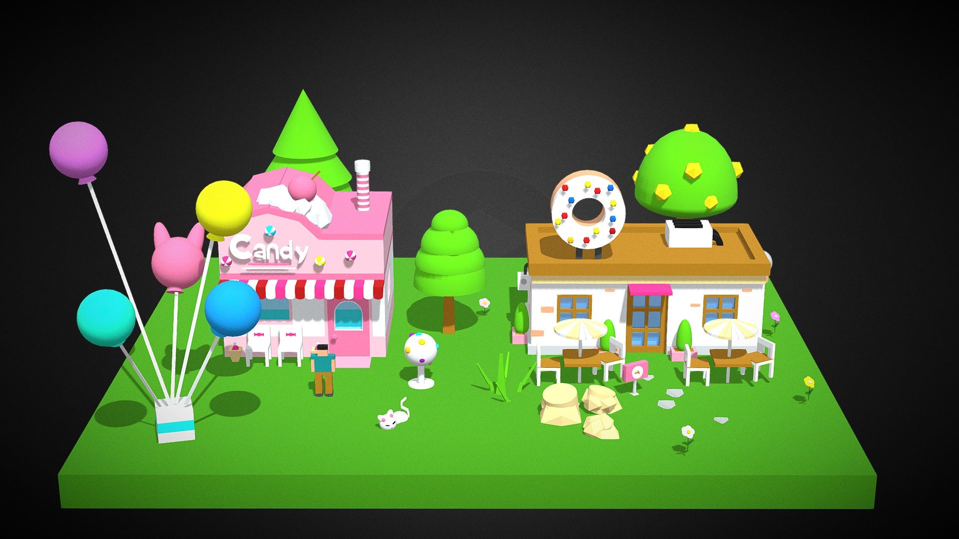 Cartoon Magic House3