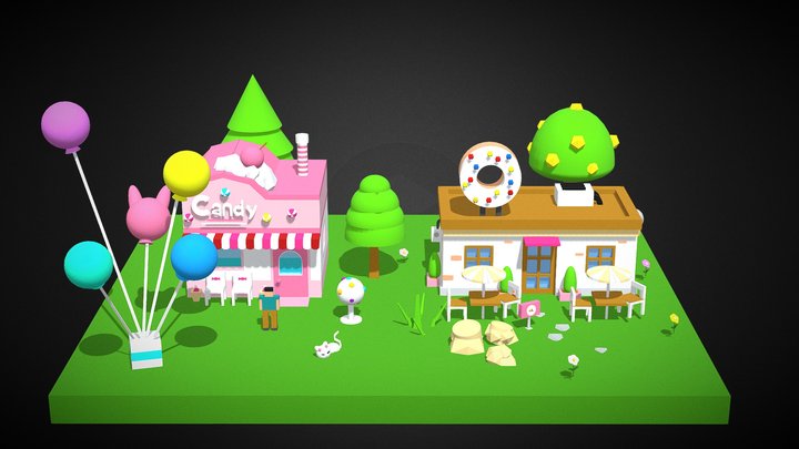 Cartoon Magic House3 – Modello 3D gratuito STL