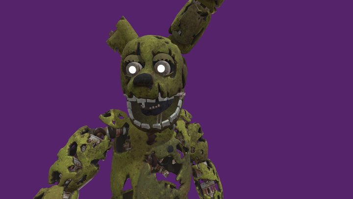 Springtrap Model (With Animations) 3D Model