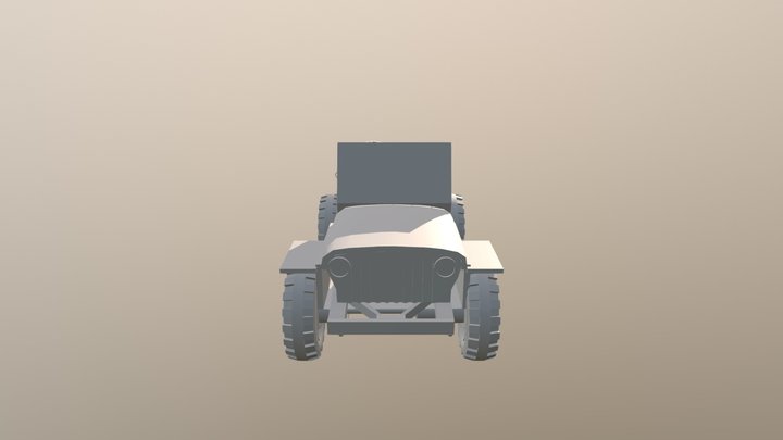 Car Army 3D Model