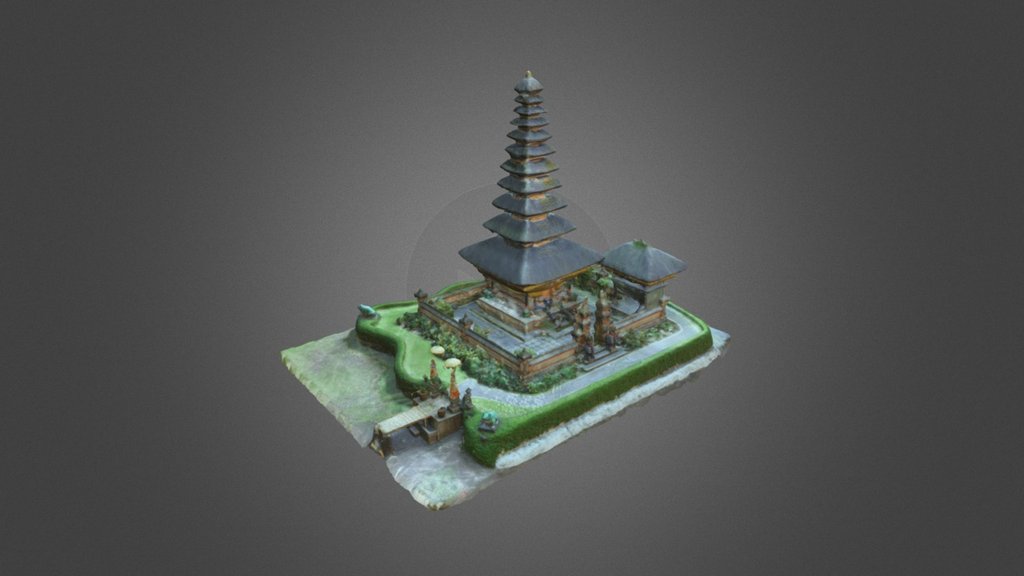 Pura Ulun Danu Bratan By AeroGeosurvey Indonesia - 3D Model By Terra ...