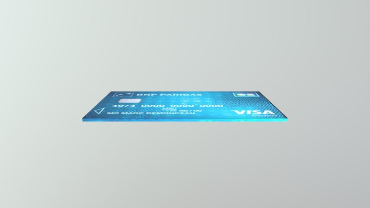 Bank Card 3D Model