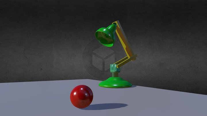 Animated Lamp 3D Model