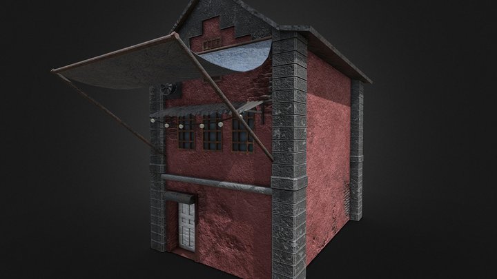 Old brick house 3D Model