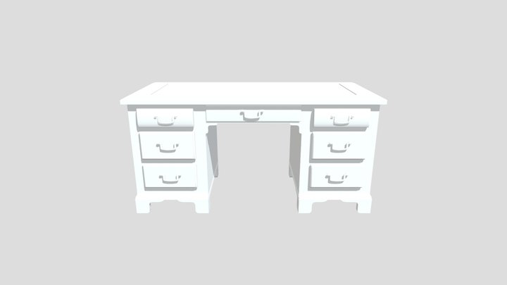 3D Desk 3D Model