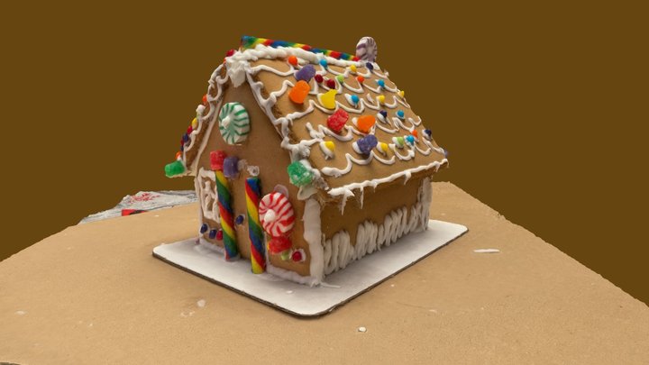 Gingerbread House v2 3D Model