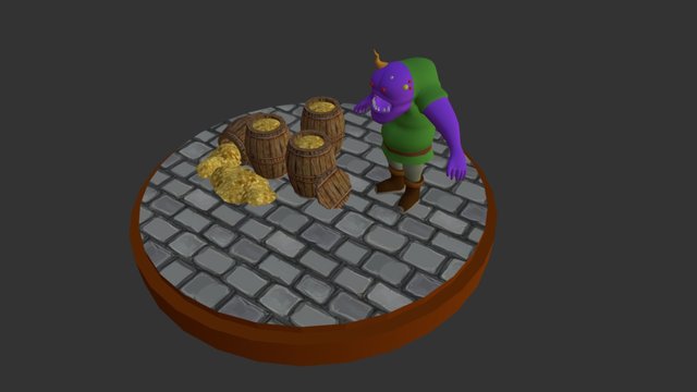Gold Horder 3D Model