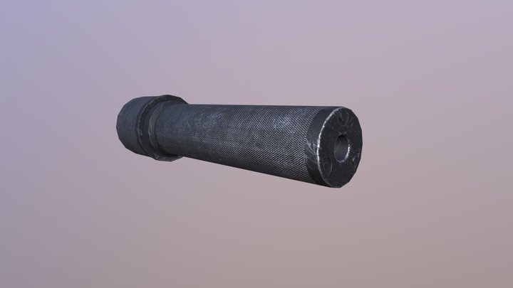 PBS-1 Silencer for AK-74 5.45x39 3D Model