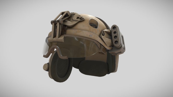 Military Helmet 3D Model
