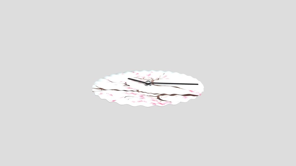 Porcelain Sakura Clock