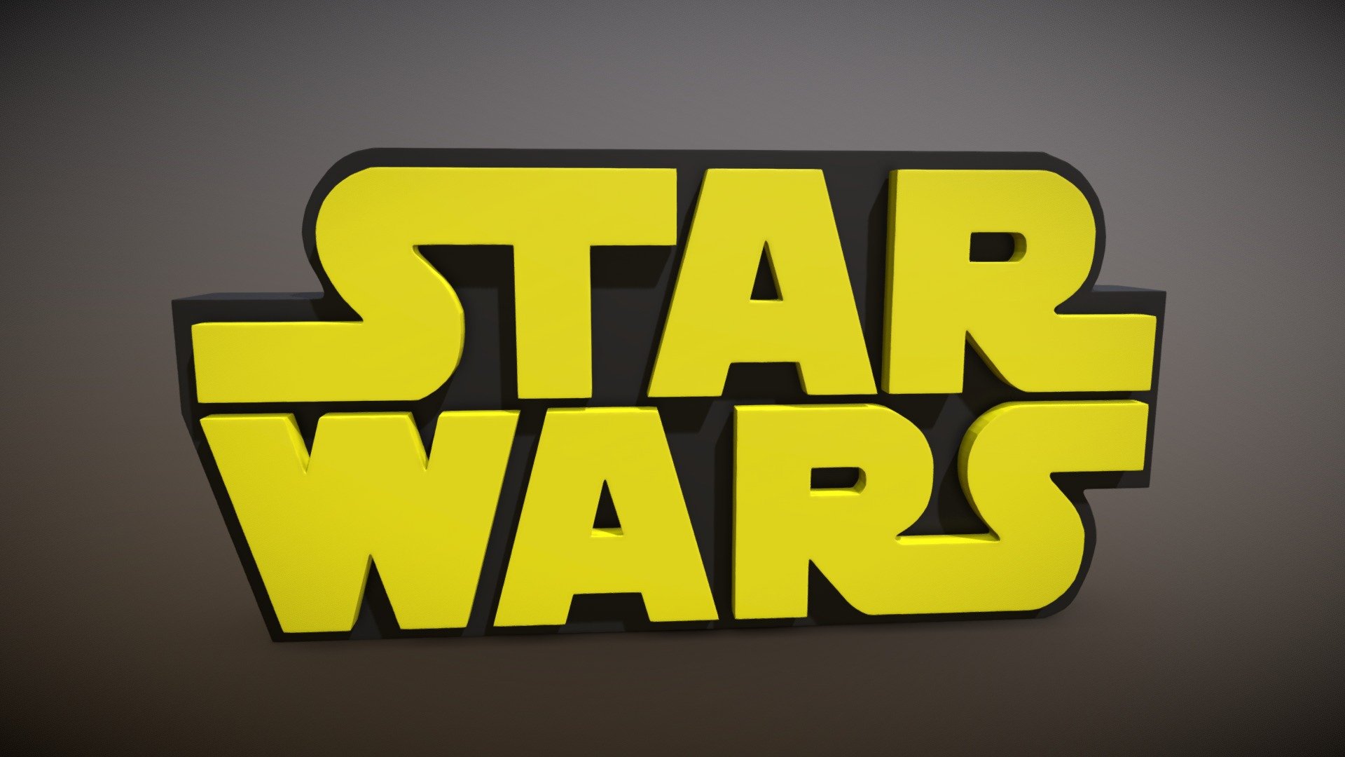 Star Wars Logo - Buy Royalty Free 3D model by yogi_sandhi [cb99d00 ...