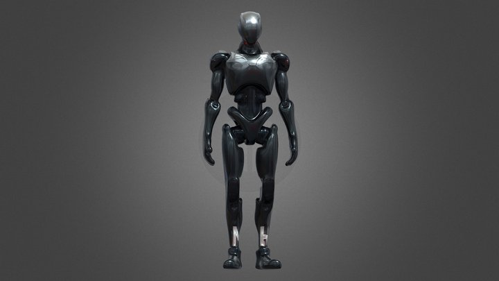 Humanoid robot 3D Model
