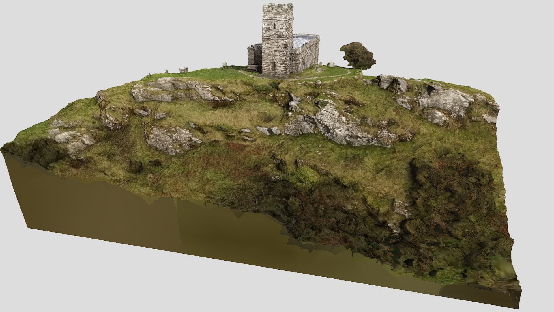 Brentor Church in Dartmoor National Park