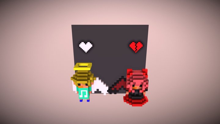 the devils and angels of the world 3D Model