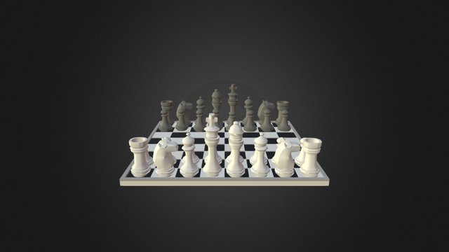 Chess board 3D Model