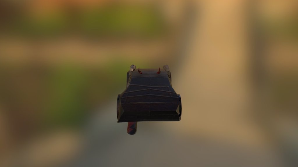 post apocalyptic car — Sketchfab embed 3D viewer