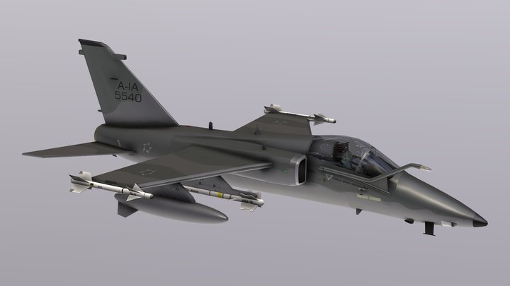 International AMX A-1M Brazilian Air Force 3D Model
