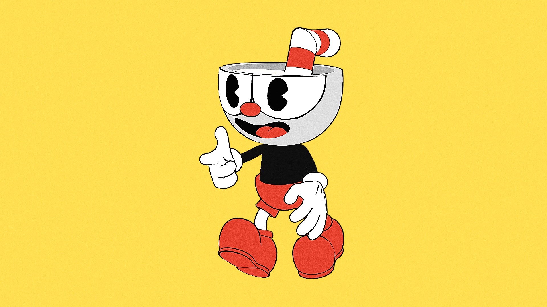 Cuphead Clipart Main Character in Cupheadshow (Instant Download) 