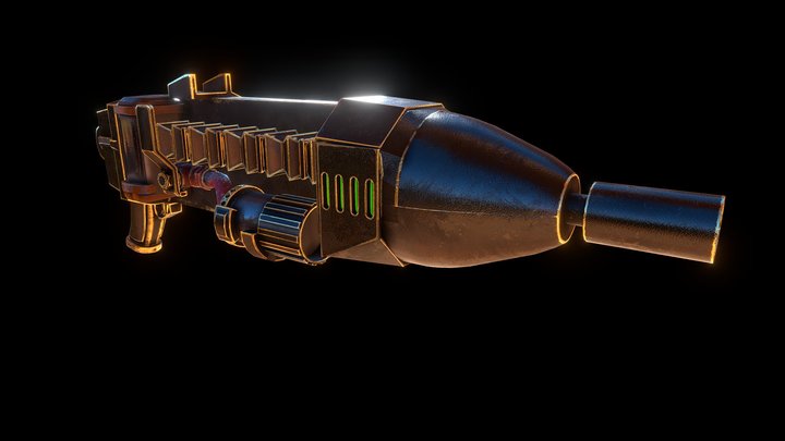 Deco Plasma Gun 3D Model