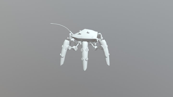Spider Robot Blockout 3D Model