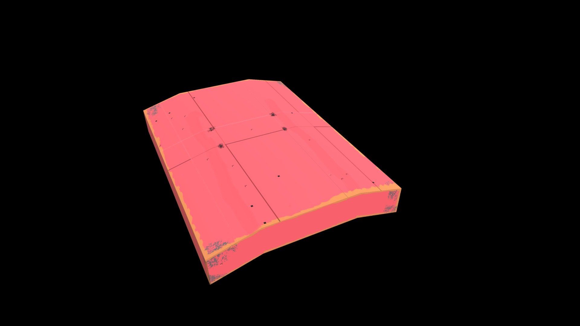 Hand painted roof tile/teja pintada a mano