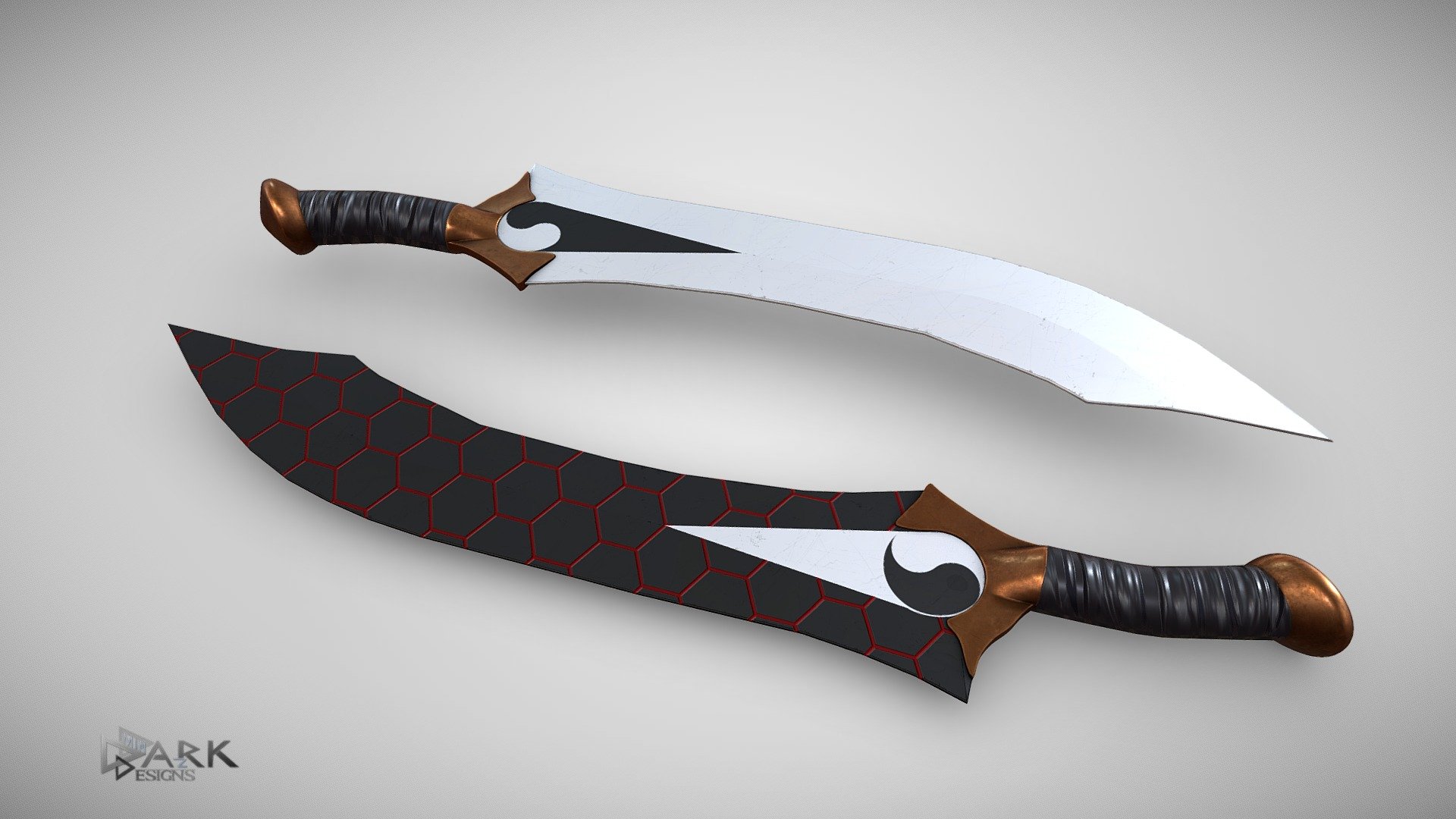 Kanshou and Bakuya - Buy Royalty Free 3D model by dark-minaz [cb9e83d ...