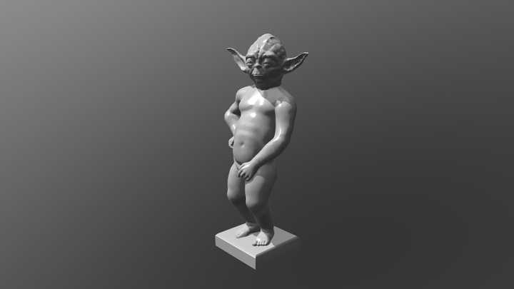 Fontaine Yoda 3D Model