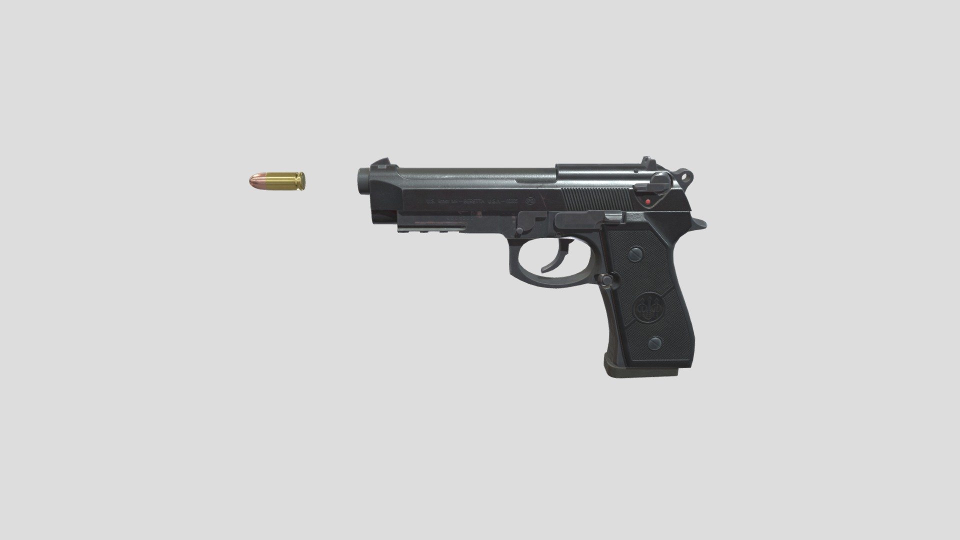 Prerender beretta 92FS - 3D model by alxmcore [cb9f6e2] - Sketchfab