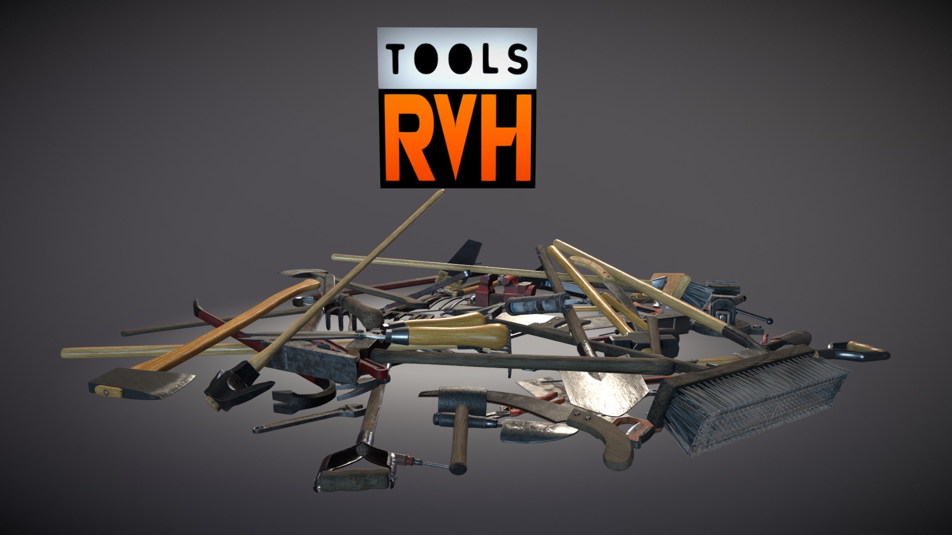 3D model Tool Pack – 40 Hand Tools - This is a 3D model of the Tool Pack - 40 Hand Tools. The 3D model is about a group of airplanes.