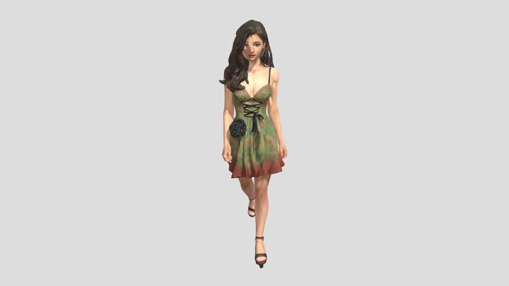 RBA2D3D Nanami age 33 Starlit Silhouette – Modello 3D gratuito STL