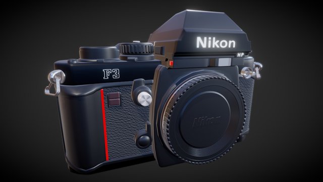 Nikon F3 Camera 3D Model