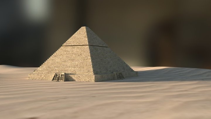 Hexagon Pyramid 3D Model