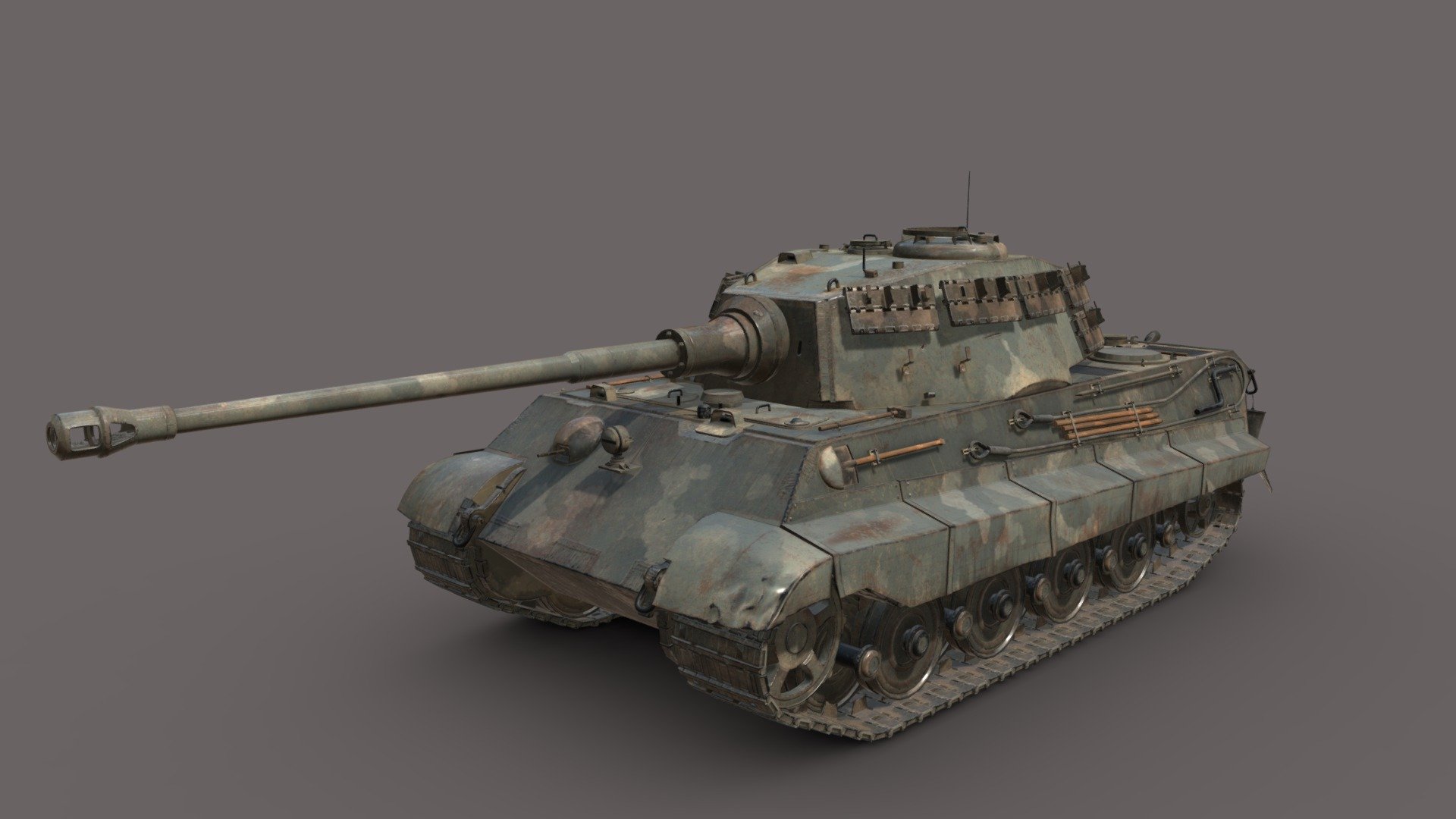 Tiger 2 Tank - Buy Royalty Free 3D model by youssef.koumi [cba5610 ...