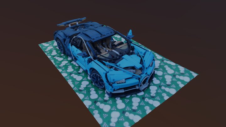 LEGO Bugatti Chiron 3D Model