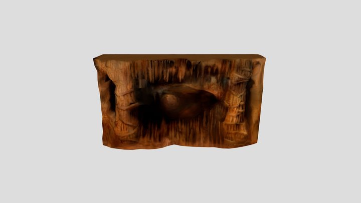 Cave Wall 3D Model