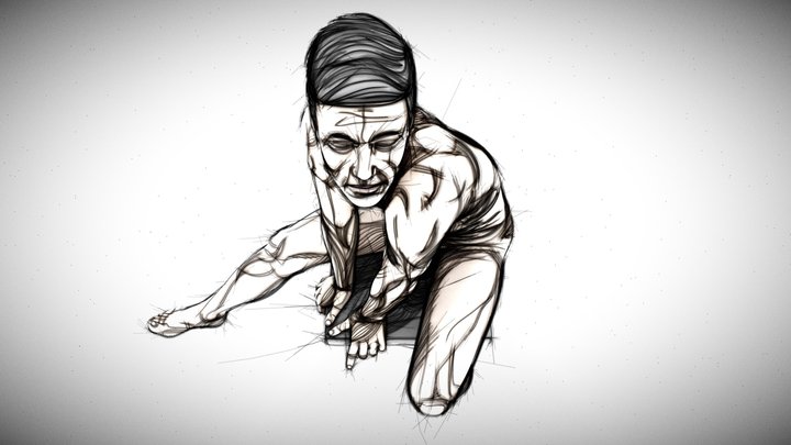 Male Figure Study 3D Model