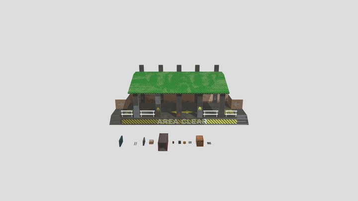 TDM arena Props 3D Model