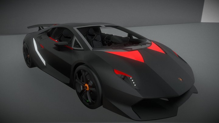 Lamborghini Sesto Elemento 999 KG V10 power 3D Model