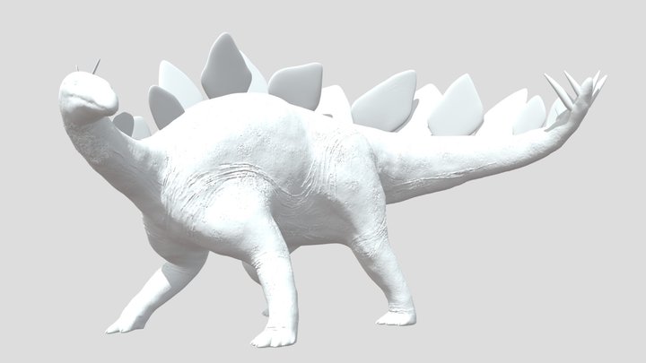Stegosaurus stenops 3D model figurine 3D Model