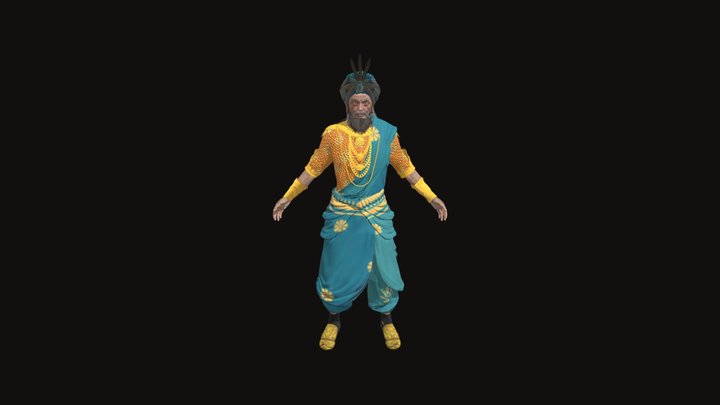 King Indian 3D Model