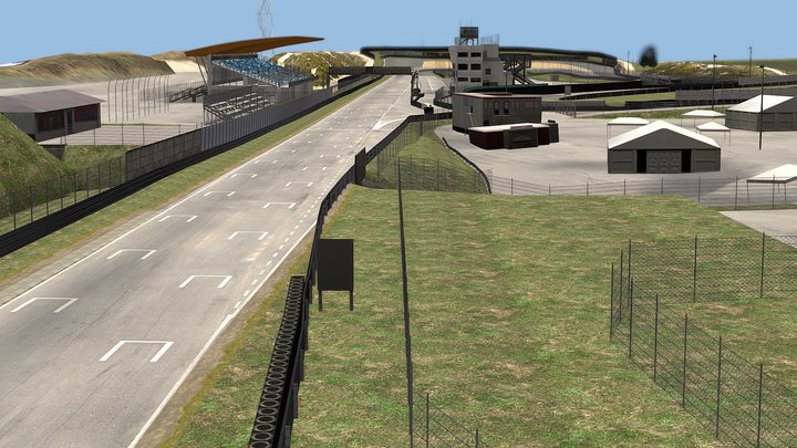 Circuit Zandvoort 2023 layout – Modello 3D gratuito STL