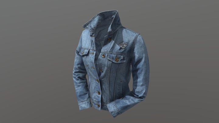 Denim Jacket 3D Model