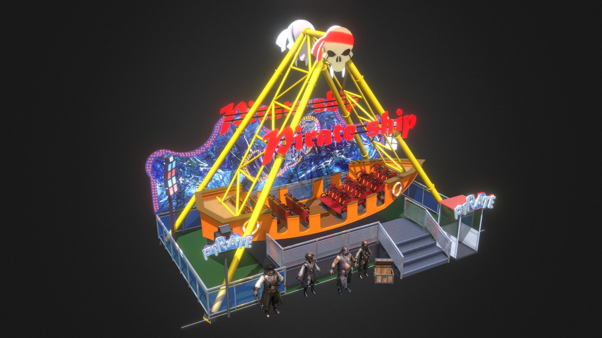 Family Attraction Pirate Ship