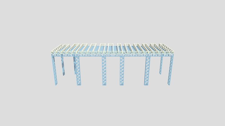 Навес каркас 3D Model